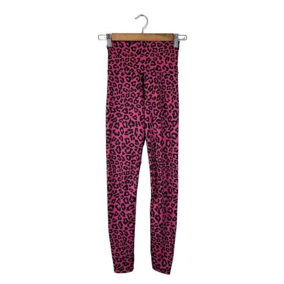 Beach Riot x Revolve Ayla Leggings High Rise Pink Leopard Cheetah Print Size XS - Picture 1 of 14
